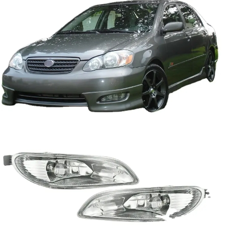 auto parts No Wiring Fog Lamps Lights for Toyota 2005-2008 Corolla 2002-2004 Camry