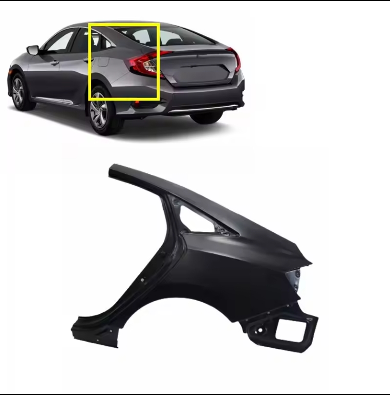 Left Right driver Passenger rear fender Quarter Panel Shell for Honda Civic 2016-2019 2020